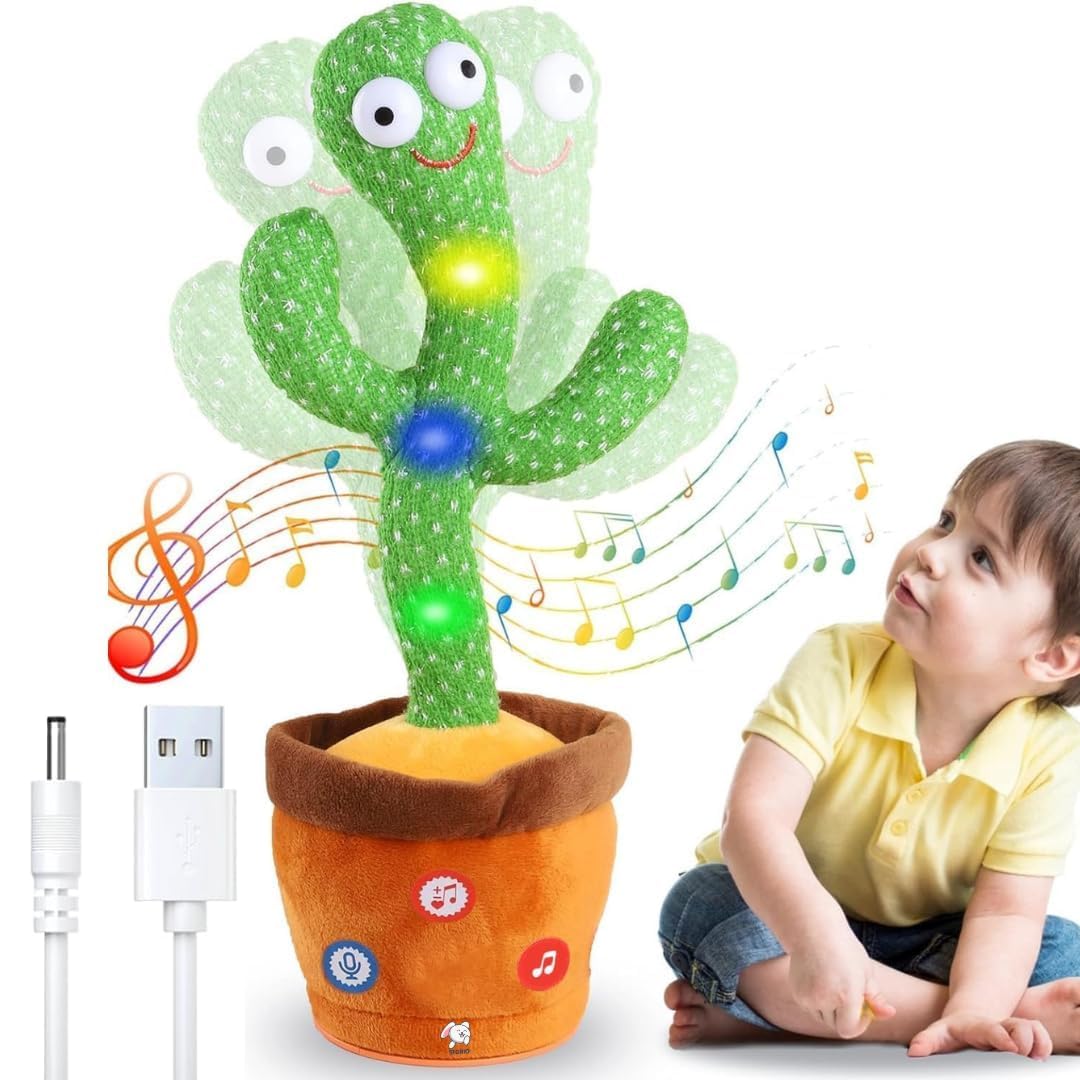 🎵 Talking & Dancing Cactus Toy – Interactive Fun for Kids🤷