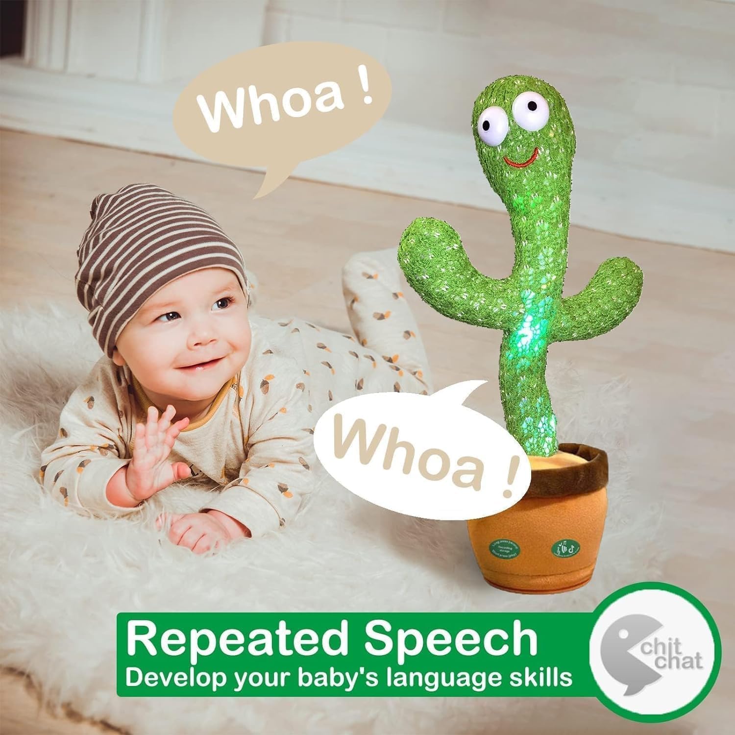 🎵 Talking & Dancing Cactus Toy – Interactive Fun for Kids🤷